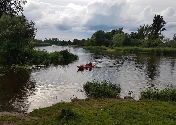 Lodge Drewniane Przystan Kajaczek Białobrzegi